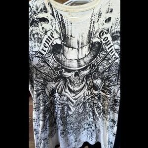 Xtreme Couture Men’s Double Sided Y2K Affliction Style Shirt Size Large